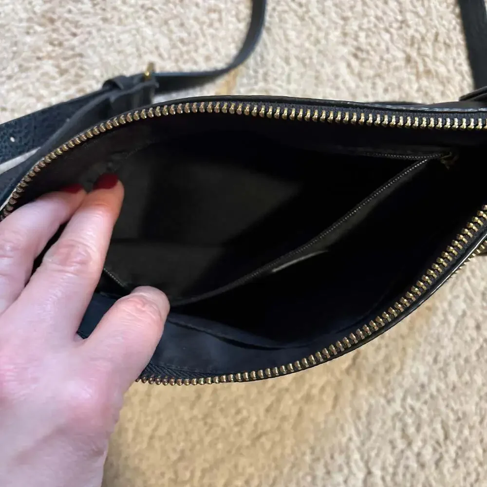 Fossil Fiona Small Crossbody Bag in Black Leather - Picture 7 of 8